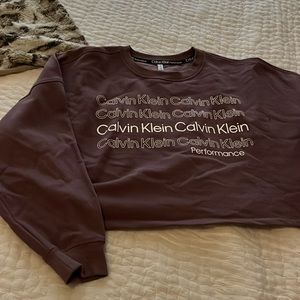calvin klein cropped pullover
